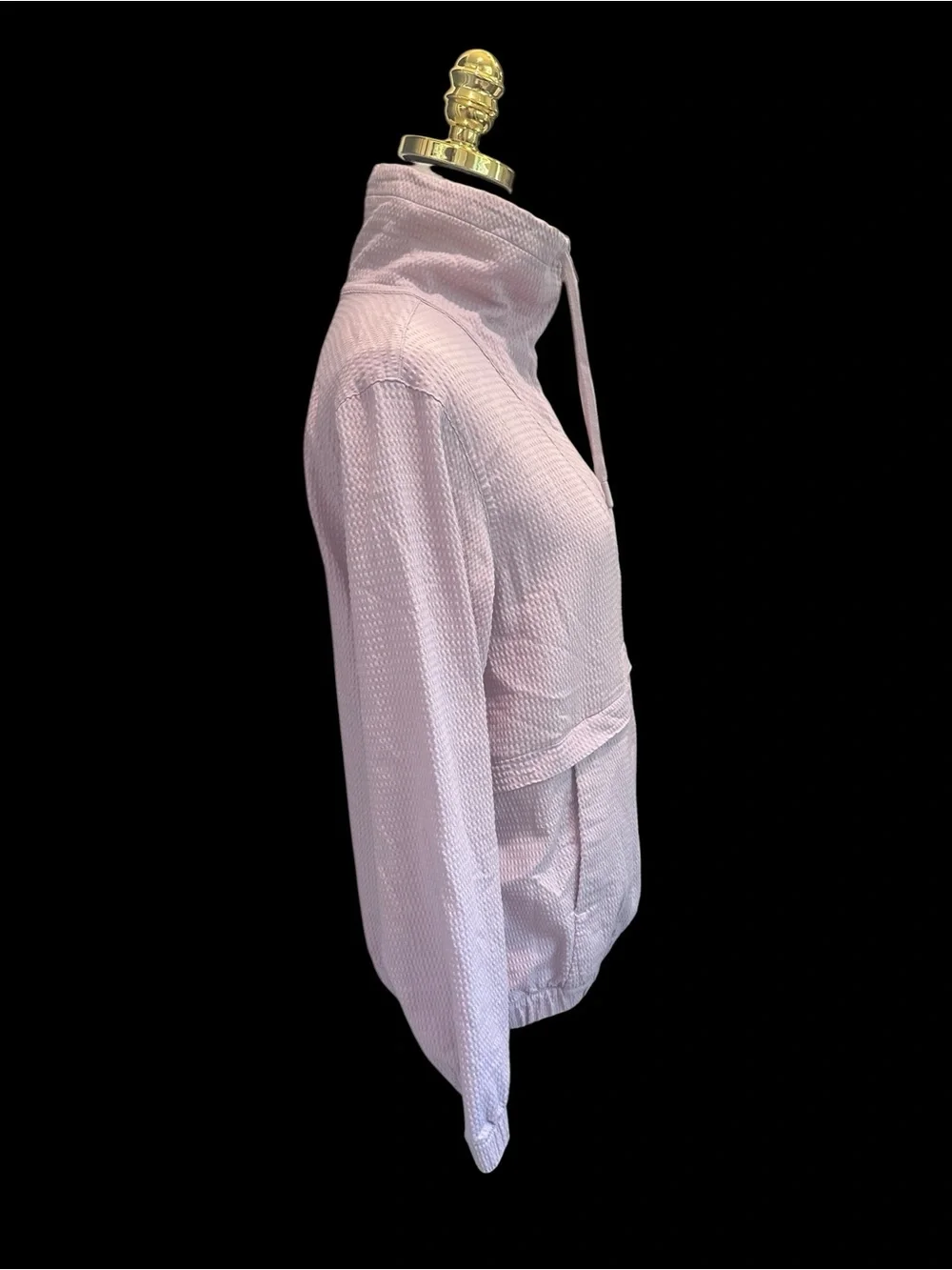 Lululemon Pack Light Textured Half-Zip Pullover Pink Mist High Neck Sz M